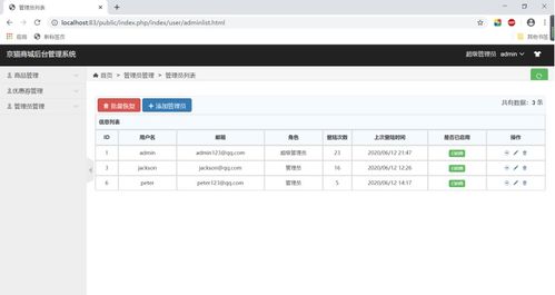 web應用系統(tǒng)開發(fā) 基于thinkphp5的商品后臺管理系統(tǒng)